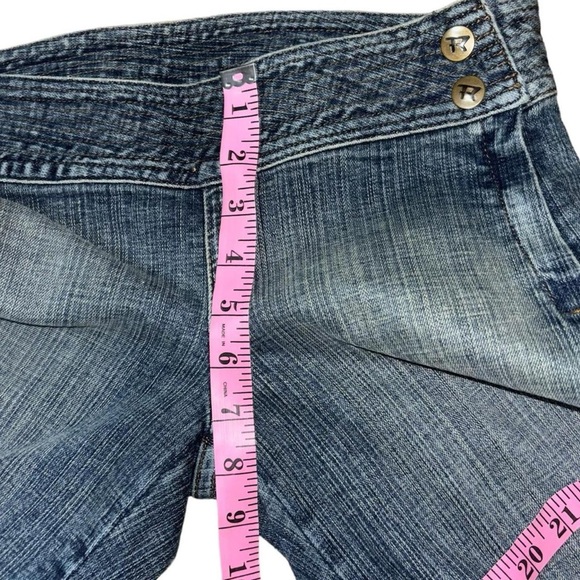 Vintage Y2K Rampage Jean Company Denim Low Rise Double Button Bootcut Jeans - Picture 6 of 13